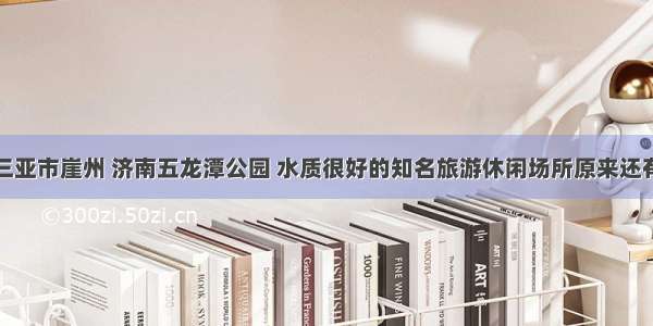 除了三亚市崖州 济南五龙潭公园 水质很好的知名旅游休闲场所原来还有这些