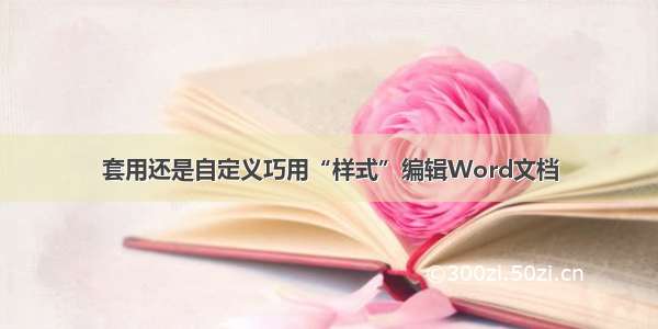 套用还是自定义巧用“样式”编辑Word文档