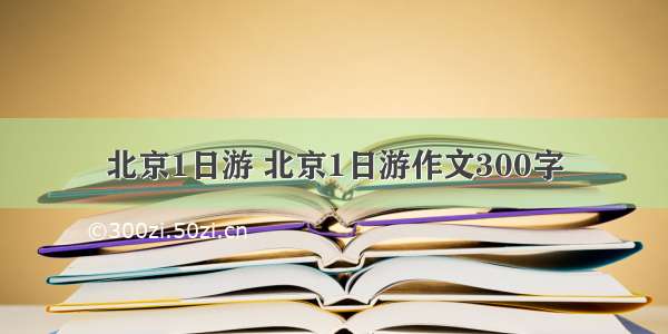 北京1日游 北京1日游作文300字