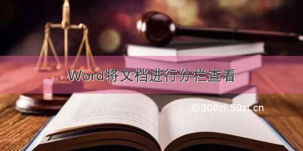 Word将文档进行分栏查看