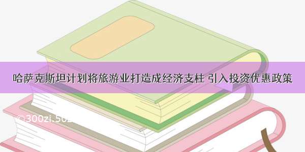 哈萨克斯坦计划将旅游业打造成经济支柱 引入投资优惠政策