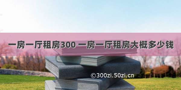 一房一厅租房300 一房一厅租房大概多少钱