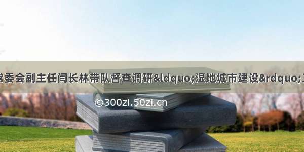 东营市河口区人大常委会副主任闫长林带队督查调研“湿地城市建设”三年行动计划实施情