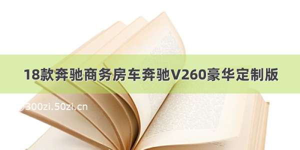 18款奔驰商务房车奔驰V260豪华定制版