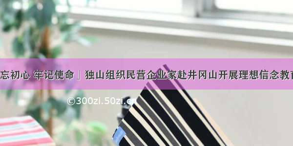 「不忘初心 牢记使命」独山组织民营企业家赴井冈山开展理想信念教育活动