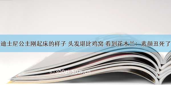 迪士尼公主刚起床的样子 头发堪比鸡窝 看到花木兰：素颜丑死了