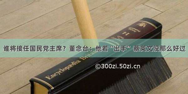 谁将接任国民党主席？董念台：他若“出手” 蔡英文没那么好过