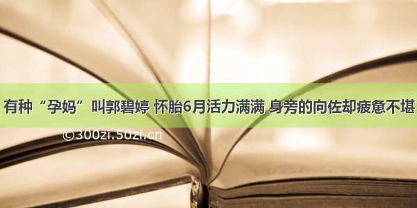 有种“孕妈”叫郭碧婷 怀胎6月活力满满 身旁的向佐却疲惫不堪