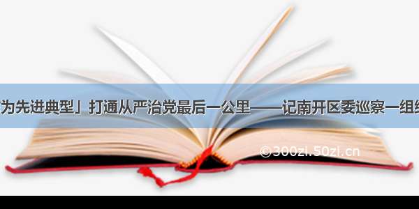 「担当作为先进典型」打通从严治党最后一公里——记南开区委巡察一组组长姜文军