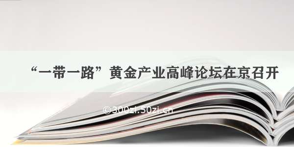 “一带一路”黄金产业高峰论坛在京召开