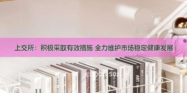 上交所：积极采取有效措施 全力维护市场稳定健康发展