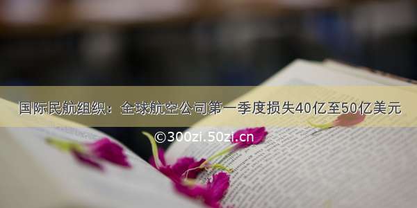 国际民航组织：全球航空公司第一季度损失40亿至50亿美元