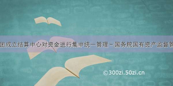 新时代集团成立结算中心对资金进行集中统一管理－国务院国有资产监督管理委员会