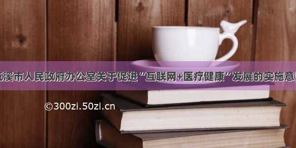 玉溪市人民政府办公室关于促进“互联网+医疗健康”发展的实施意见