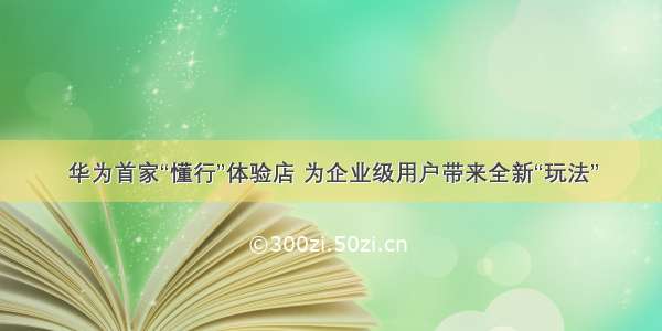 华为首家“懂行”体验店 为企业级用户带来全新“玩法”