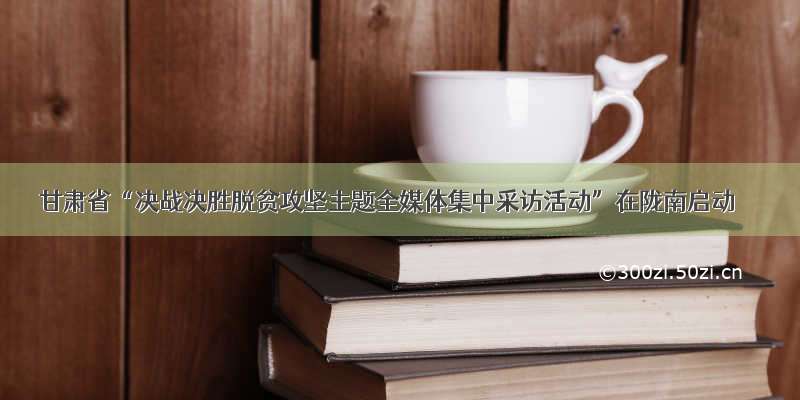 甘肃省“决战决胜脱贫攻坚主题全媒体集中采访活动”在陇南启动