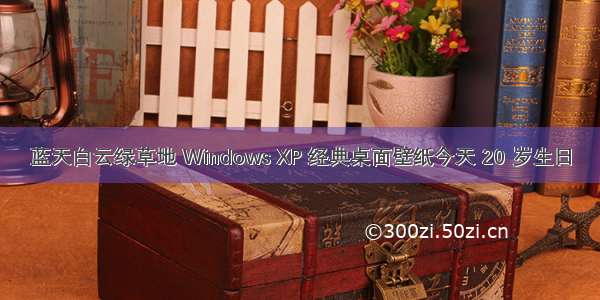 蓝天白云绿草地 Windows XP 经典桌面壁纸今天 20 岁生日