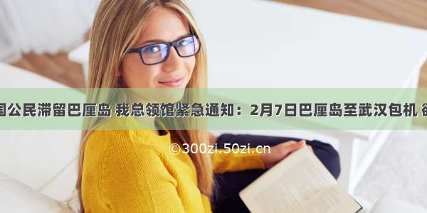 多名中国公民滞留巴厘岛 我总领馆紧急通知：2月7日巴厘岛至武汉包机 欲订从速