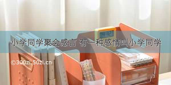 小学同学聚会感言 有一种感情叫小学同学