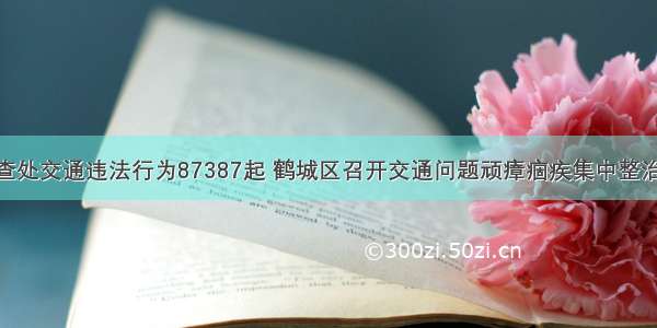 至5月 城区查处交通违法行为87387起 鹤城区召开交通问题顽瘴痼疾集中整治行动第一阶