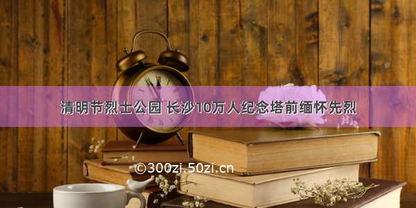 清明节烈士公园 长沙10万人纪念塔前缅怀先烈