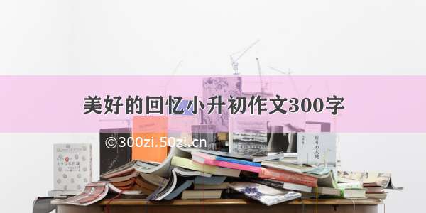 美好的回忆小升初作文300字