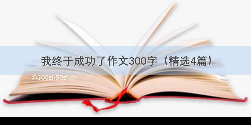 我终于成功了作文300字（精选4篇）