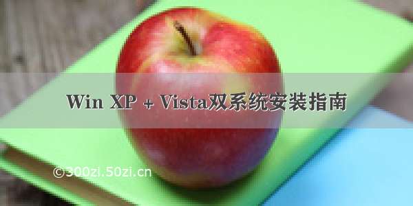 Win XP + Vista双系统安装指南
