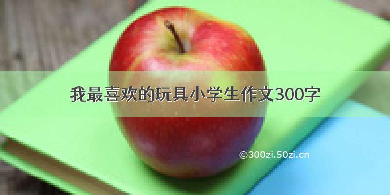 我最喜欢的玩具小学生作文300字