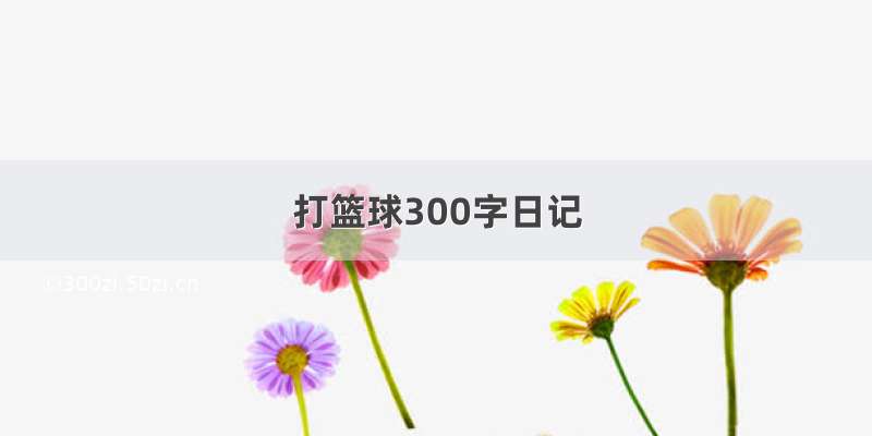 打篮球300字日记