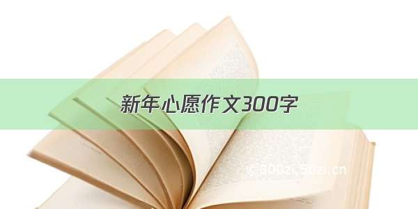 新年心愿作文300字