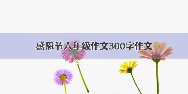 感恩节六年级作文300字作文