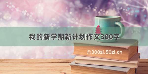 我的新学期新计划作文300字