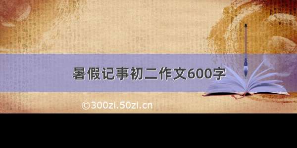 暑假记事初二作文600字