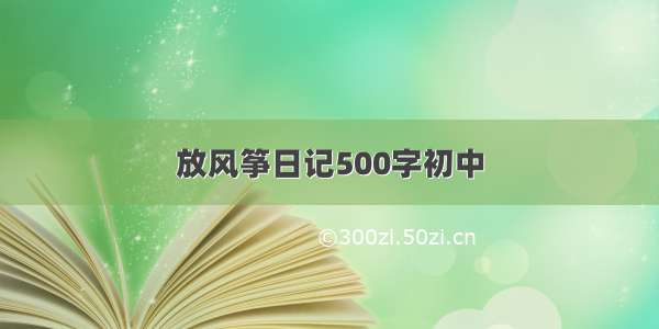 放风筝日记500字初中