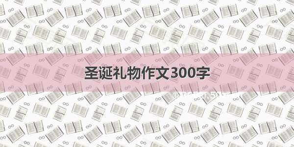 圣诞礼物作文300字