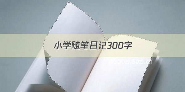 小学随笔日记300字