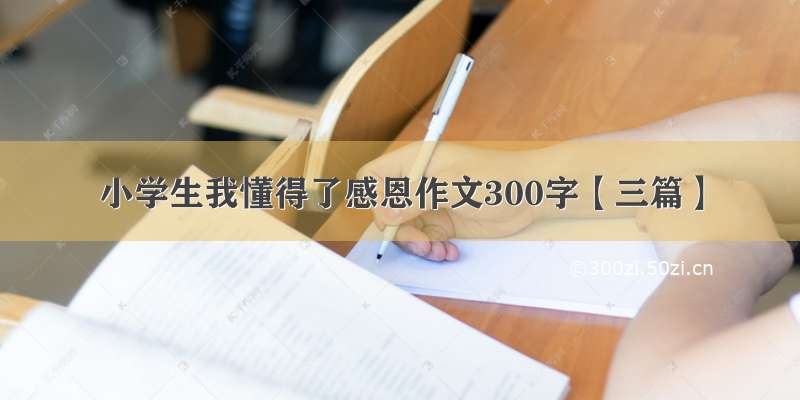 小学生我懂得了感恩作文300字【三篇】