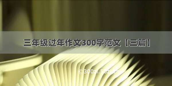 三年级过年作文300字范文【三篇】