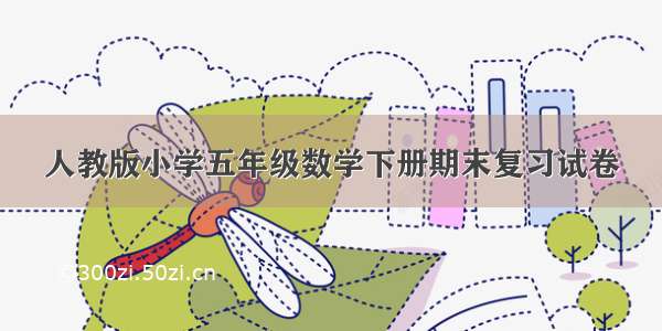 人教版小学五年级数学下册期末复习试卷