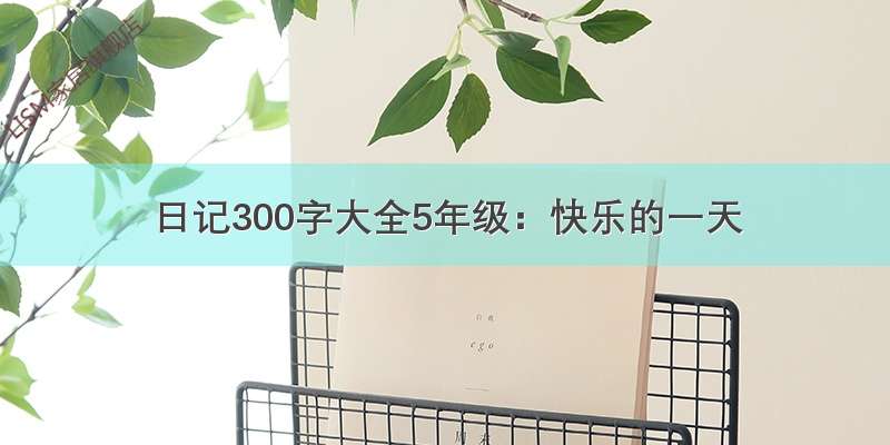 日记300字大全5年级：快乐的一天