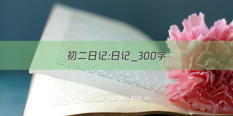 初二日记:日记_300字