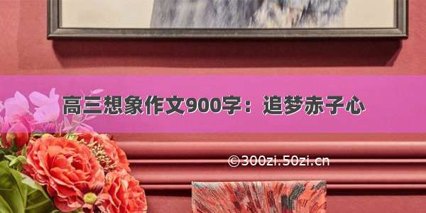 高三想象作文900字：追梦赤子心