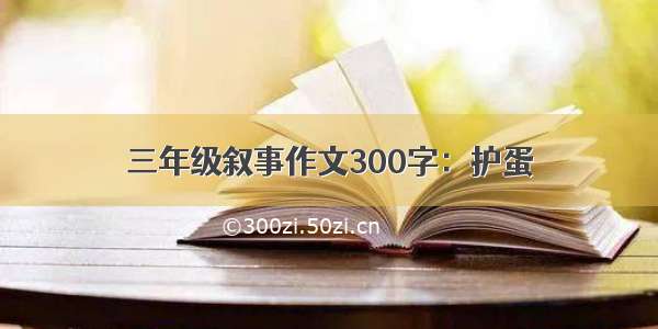 三年级叙事作文300字：护蛋