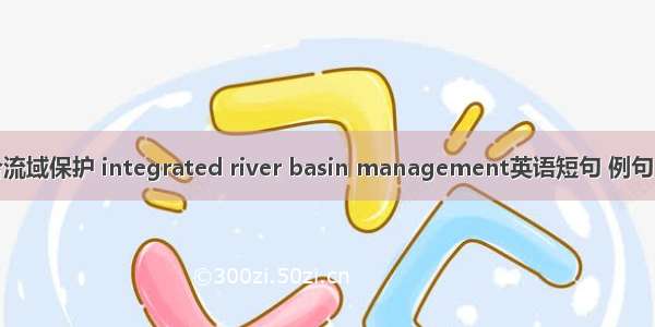 综合流域保护 integrated river basin management英语短句 例句大全