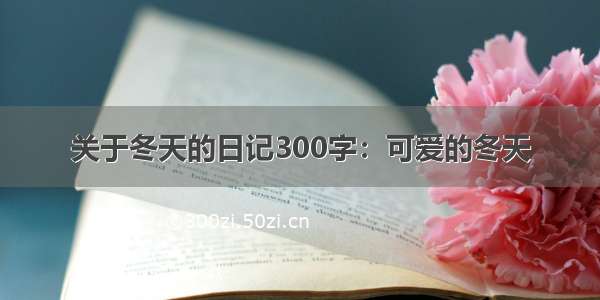 关于冬天的日记300字：可爱的冬天