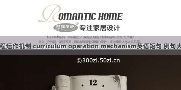 课程运作机制 curriculum operation mechanism英语短句 例句大全