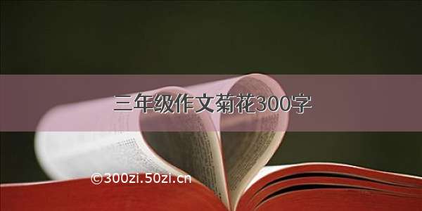 三年级作文菊花300字