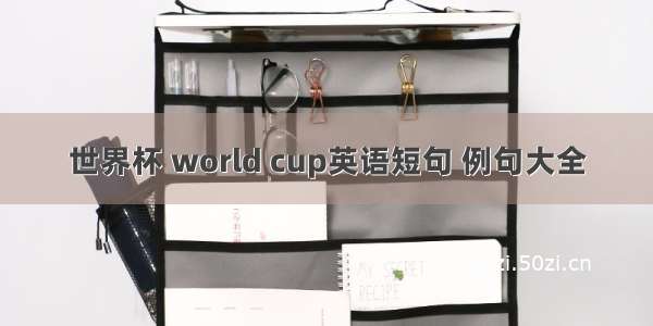 世界杯 world cup英语短句 例句大全