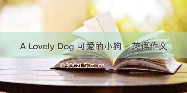 A Lovely Dog 可爱的小狗 - 英语作文
